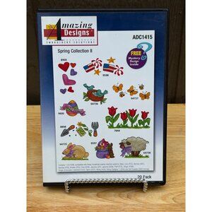 Amazing Designs Spring Collection II Embroidery CD ADC1415 20 Designs Flowers